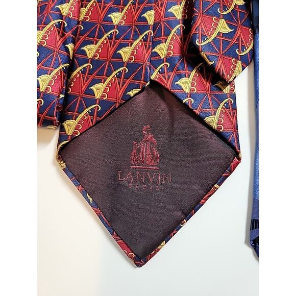 4 Silk Ties Men's Valentino Lanvin D&G Thiesfeld - Picture 7 of 10
